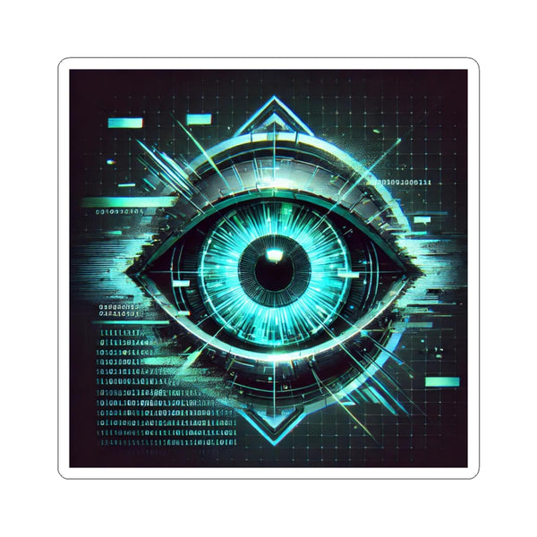 Surveillance Eye Sticker - Cyberpunk Apparel & Techwear