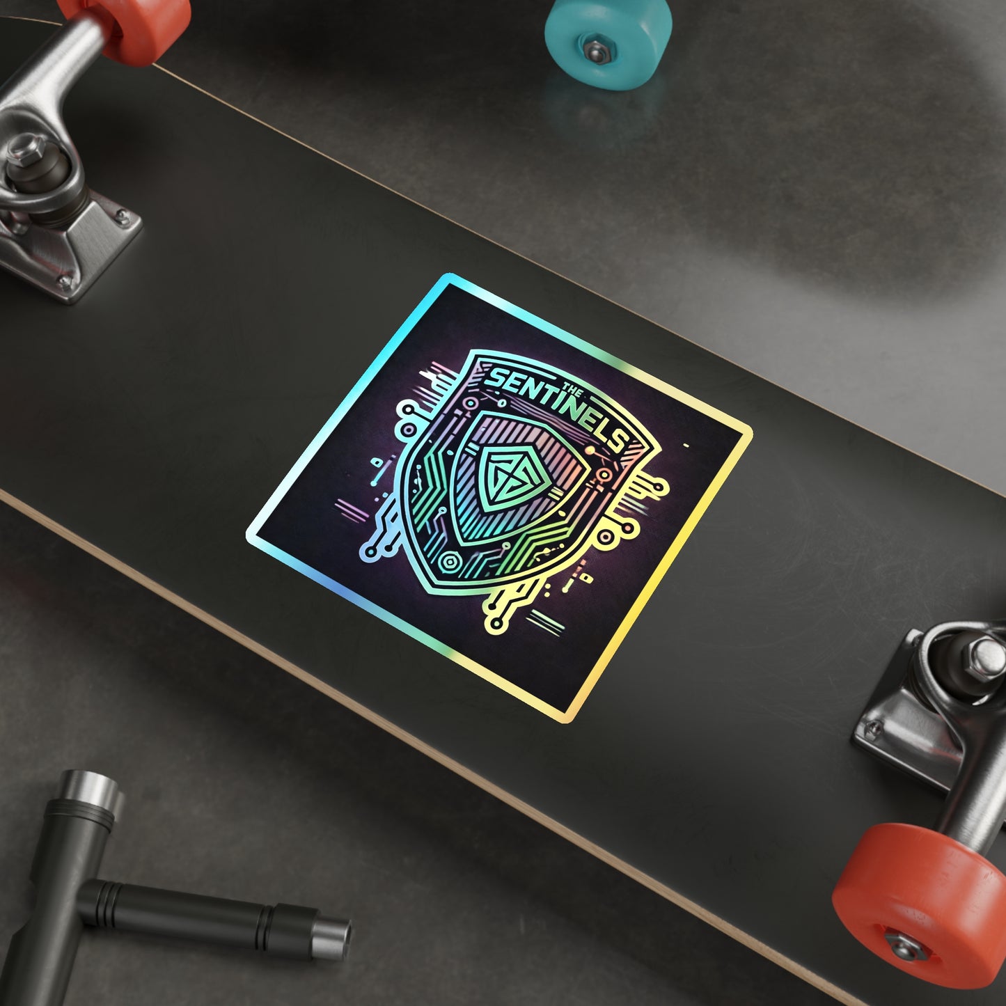 The Sentinels | Custom Holographic Sticker #1